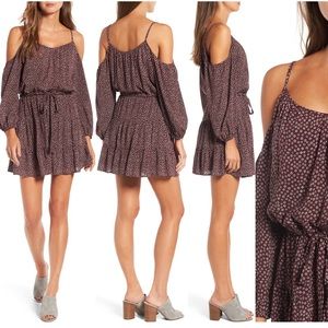 Paige carmine off the shoulder dress